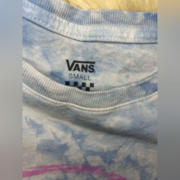 Vans blue tie dye washed t shirt sz small - Picture 2 of 5